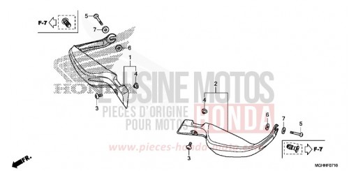 KNUCKLE GUARD VFR1200XH de 2017